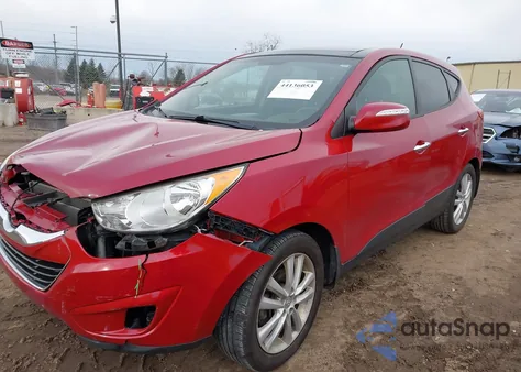 2013 Hyundai Tucson Limited z USA, uszkodzony, nr VIN KM8JUCAC4DU605944